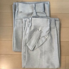 無印良品 プリーツカーテン・２枚組×2 ライトグレー