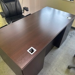 木目役員用両袖デスク