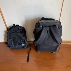 早い者勝ち！美品　多機能バッグ　キャスター付きリュック の画像