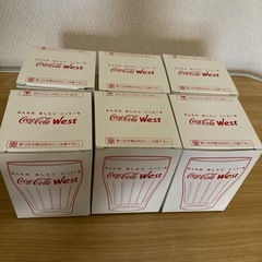 【6個 セット】 コカ・コーラ ウエスト 50周年 グラス 非売...
