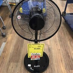 【ジャングル広陵店】テクノス　30cmリビングメカ扇風機　黒　K...