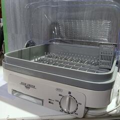 15k 【訳あり品】山善 食器乾燥器 大容量 (5人分) 120分 タイマー付き ライトグレー  小型  YD-180(LH) 汚れあり y062011k の画像