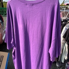 メンズ オーバーサイズ Tシャツ 紫の画像