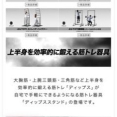 ディップスタンド　FIELDOOR 筋トレ　高さ調節可能　美品の画像