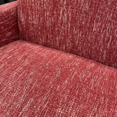 ★リユースのサカイ高崎店★TJ12019  2人掛けソファー 赤 H39.5×D63×W155 クリーニング済みの画像