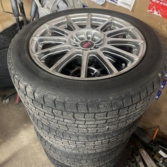 STI スバル純正オプションENKEI製　5穴100★17インチアルミ4本セット★ 7J +48 ハブ径56　プリウス BRZ 86の画像