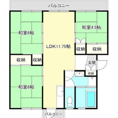 ✨敷金礼金￥０✨初期費用無料✨即入居可⭕ラ・フルール福知山303号室🌹3LDK⭕地域最安値✨リノベーション済✨宅配ボックス完備⭕京都府福知山市🚃 − 京都府