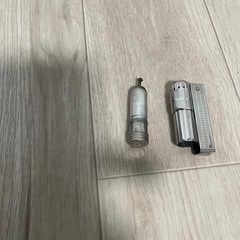 アルミシガーケース、オイルライターセットの画像