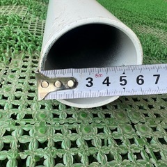 ※1本のお値段です ポール ホワイト 反射点付き 全長約124cm 太さ約6cmの画像
