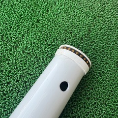 ※1本のお値段です ポール ホワイト 反射点付き 全長約124cm 太さ約6cmの画像