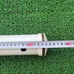 ※1本のお値段です ポール ホワイト 反射点付き 全長約124cm 太さ約6cmの画像