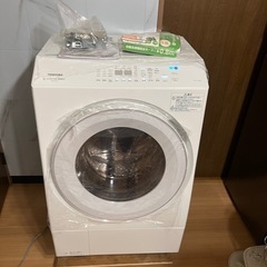未使用に近い 東芝 ザブーン TW-127XM3L(W) 左開き...