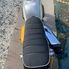 ホンダ モンキー125 カスタムシート　JB02 タンデムシートピニオンシート 5cmローダウン　黒 二人乗り の画像