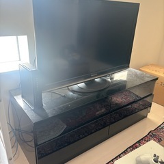 パナソニックVIERA 37インチ　テレビボード黒の画像
