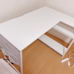 L字型パソコンデスク(幅:107cm)