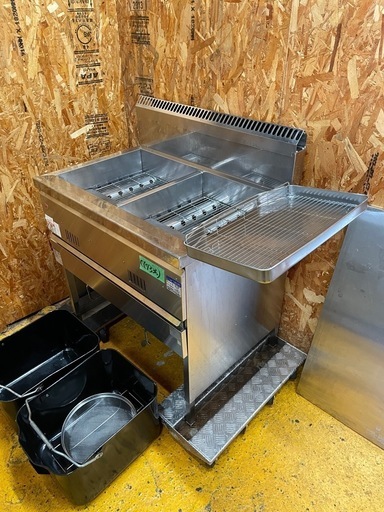 C(7336) マルゼン 2槽 フライヤー MGF-18WK 都市ガス用 13A 2019年製 業務用 厨房機器 飲食店 店舗用 直接引き取り歓迎 大阪