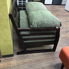 【ジャングル広陵店】ソファー　ニトリ　2人用　グリーンの画像