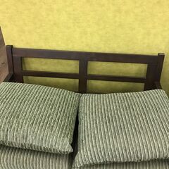 【ジャングル広陵店】ソファー　ニトリ　2人用　グリーンの画像