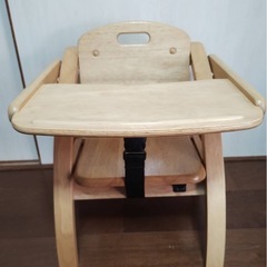 木製　子供椅子　テーブル付き　双子