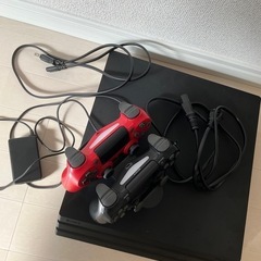 PS4pro 1TB＋コントローラー2つ付の画像