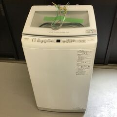 AQUA　全自動洗濯機　AQW-V7E3(W)　2024年製　7kg　50-60Hz共用　動作確認済み【中古】の画像