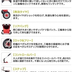 アイデス 折りたたみ三輪車 コントロールバー付きの画像