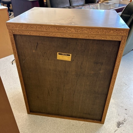 T2506-228 モーブル ガラスキャビネット 2段 キズ汚れ有り