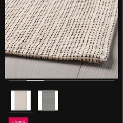 【定価2700円】IKEAのカーペット「ティプヘデ」2枚セット　洗濯&乾燥済の画像