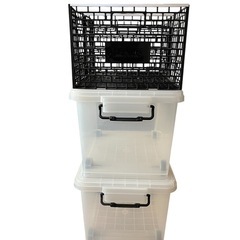コマ付き収納ケースとおまけの折り畳みボックスの画像
