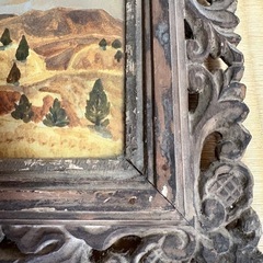 冬山　風景画 木製装飾フレーム の画像