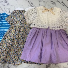 サイズ100女の子ワンピース3枚の画像