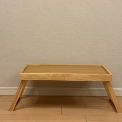 脚付き すべり止め木製トレー (ナチュラル) ニトリ の画像