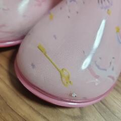 ユニコーン柄長靴19cmの画像