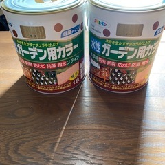 水性ペンキ2缶の画像