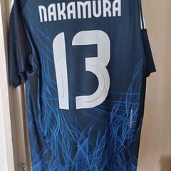 日本代表ユニフォームサイン入りの画像