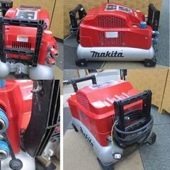 makita 常圧/高圧 エアコンプレッサ AC461XL 11L マキタ 赤 エアー コンプレッサー（50/60Hz）動作品 札幌 北20条店の画像