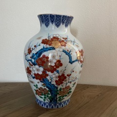 西峰作　九谷焼【壺　花瓶】