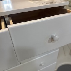 チェスト　ホワイト家具の画像