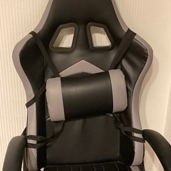 【美品】IntimaTe WM Heart ゲーミングチェア 　グレー 　座面昇降 　 ヘッドレスト付きの画像