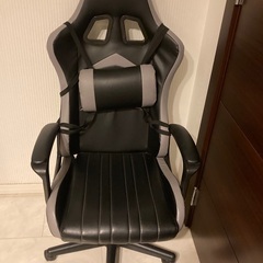 【美品】IntimaTe WM Heart ゲーミングチェア 　グレー 　座面昇降 　 ヘッドレスト付きの画像