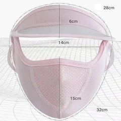 日焼け対策 冷感 マスク フェイスカバー UVカット 紫外線対策の画像