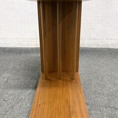 モデルルーム展示品 日進木工 アクセント 2ウェイサイドテーブル オーク 天然木 シンプル リビング 飛騨家具 中古 店頭引取歓迎 R9693の画像