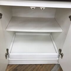 【ジャングル広陵店】食器棚　白の画像