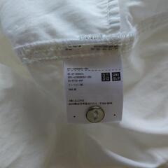 美品　ユニクロ　レディース　長袖　ロングシャツ　サイズM　白色の画像
