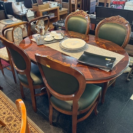 象嵌細工 ダイニングセット ダイニングテーブル ダイニングチェア テーブル チェア シンプル おしゃれ レトロ インテリア