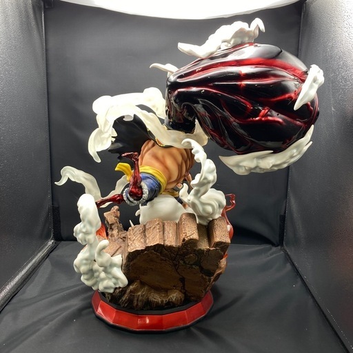 m0604701-5 ワンピース ONE PIECE ガレージフィギュア ルフィギア4フィギュア 樹脂GK完成品 ジャンク品 中古品 ワンピース ルフィ ギア4 バウンドマン フィギュア ガレージキットの