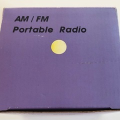 【中古品】AM/FMポータブルラジオ 8886A イエロー 小型 コンパクト レトロ雑貨 インテリア  オーディオ機器の画像