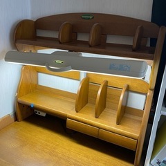 【無料】KOIZUMI WOODYECO 学習机セット（照明・コ...