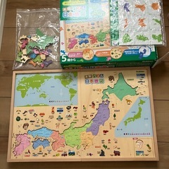 学研　木製パズル日本地図　知育パズル　　　　