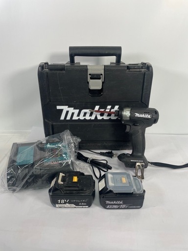 【美品】マキタ　MAKITA インパクトドライバー　TD157D 充電器　バッテリー2個付き　黒